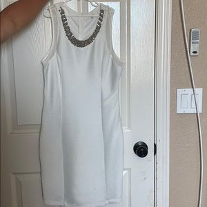 White beaded dress
